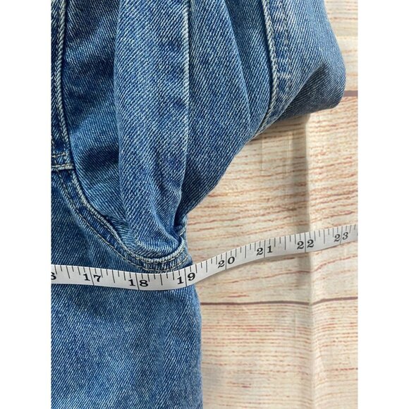 KanCan Women's Blue Denim Tribe Co Ed Cheer Button Front Denim Jacket - XL - Picture 12 of 15